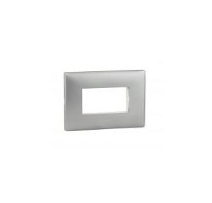 Legrand Mylinc 3M Silver Alu Cover Plate, 6763 82